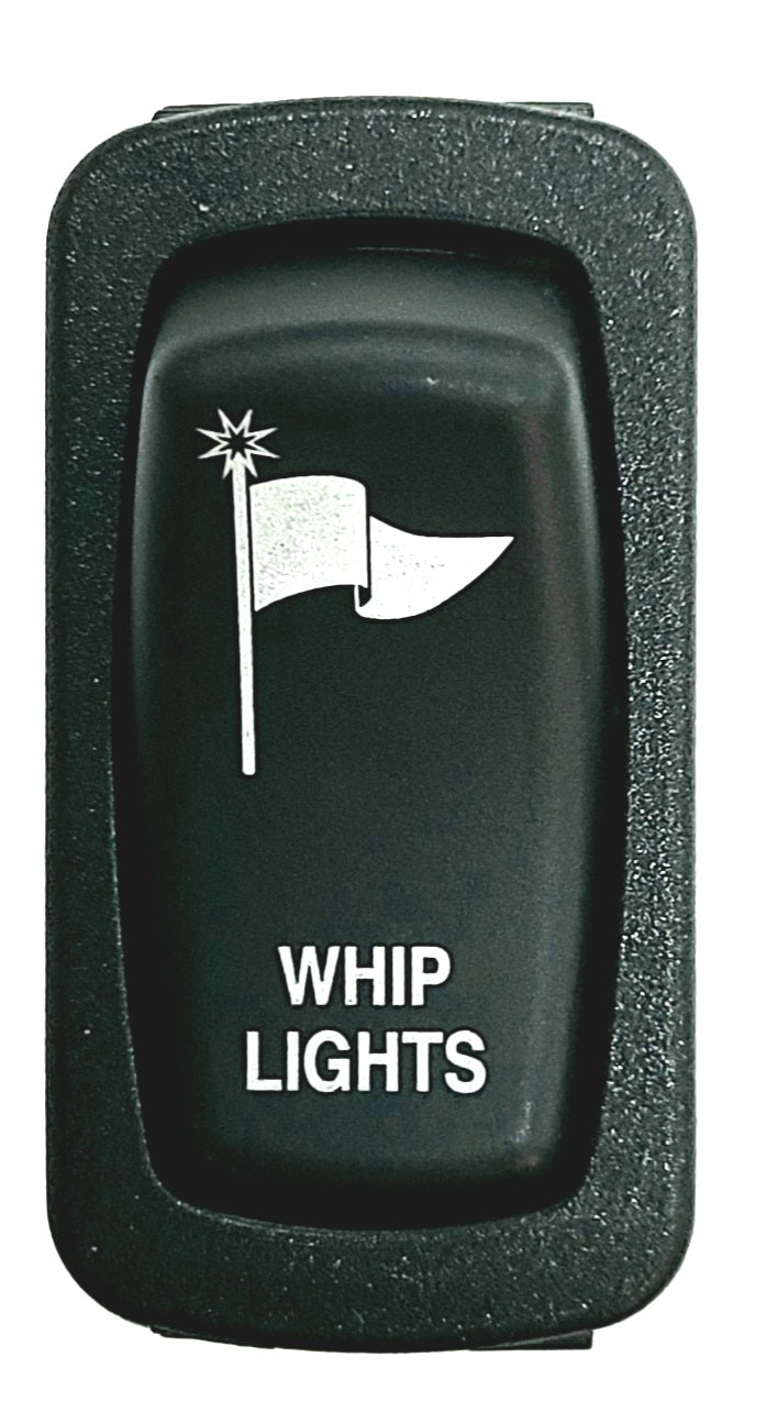 2018 - 2027 Polaris Ranger XP 1000 / 1000 Whip Lights Switch - Exact OEM Look - Blue LED