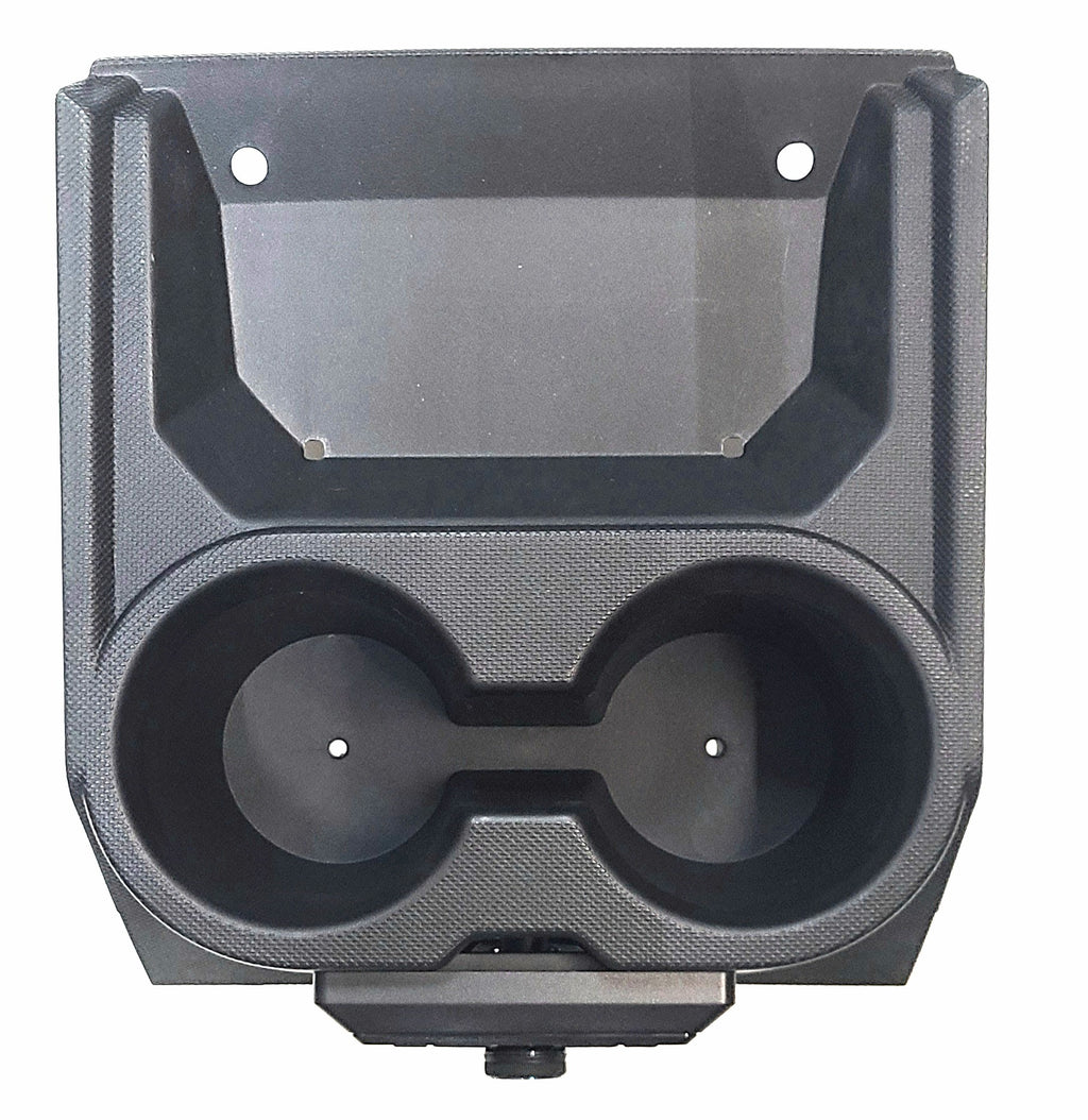 2018 - 2024 Polaris Ranger XP 1000 Dash Mounted Audio Kit - Clarion CMR30 Media Receiver - Rockford Fosgate Front Speakers / 50 Watts x 4 / Keeps the cupholders