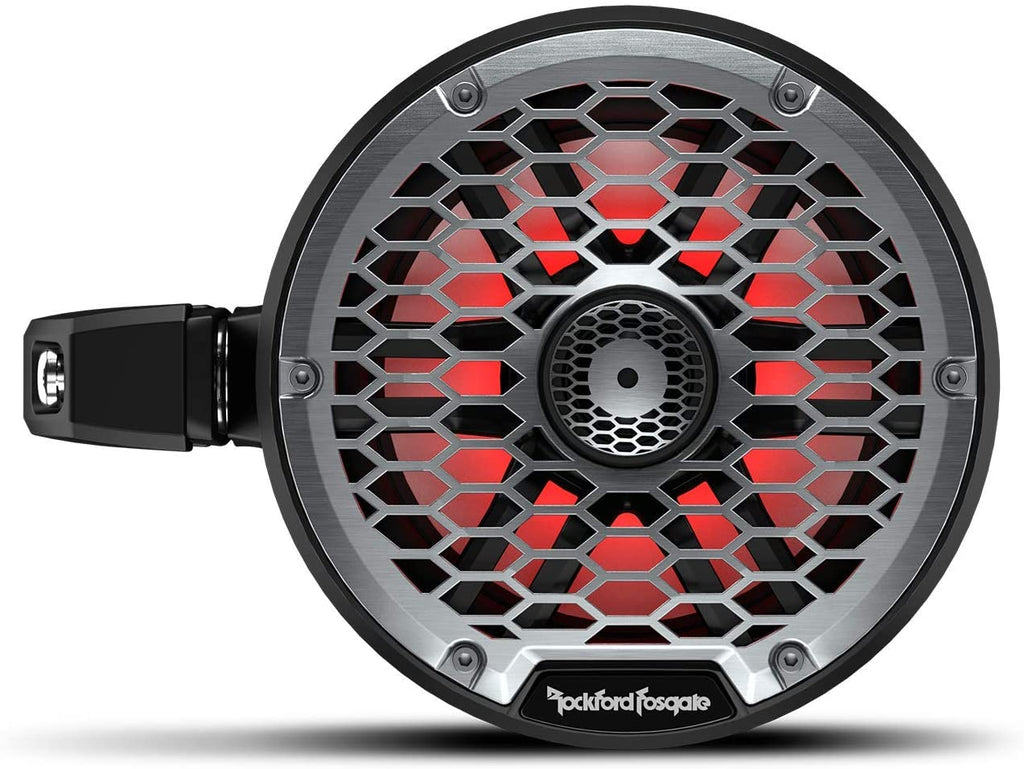 "OPEN BOX" - Rockford Fosgate M2WL-65MB 6-1/2" Cage-Mount Speaker Pods with RBG LED Lighting - One Pair