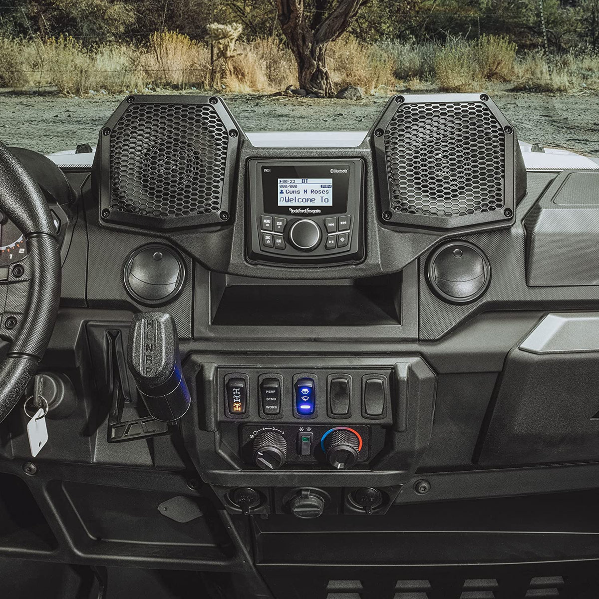 2018 - 2027 Polaris Ranger XP 1000 / 1000 Rockford Fosgate All-In-One - RNGR18-STG1 - 50 Watts / Media Receiver / Speakers / 10 Minute Install