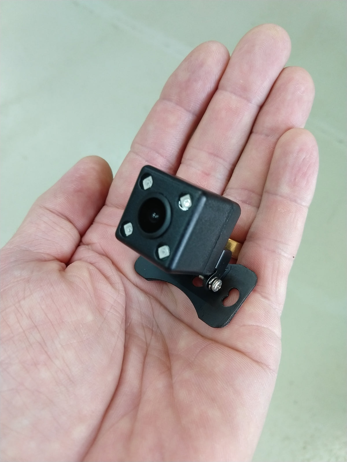 Universal Small Square IR Back Up Camera with ON/OFF Dash Switch - Surface Mount - 4 LED's to help see at night - 170 Degree Viewing Angle