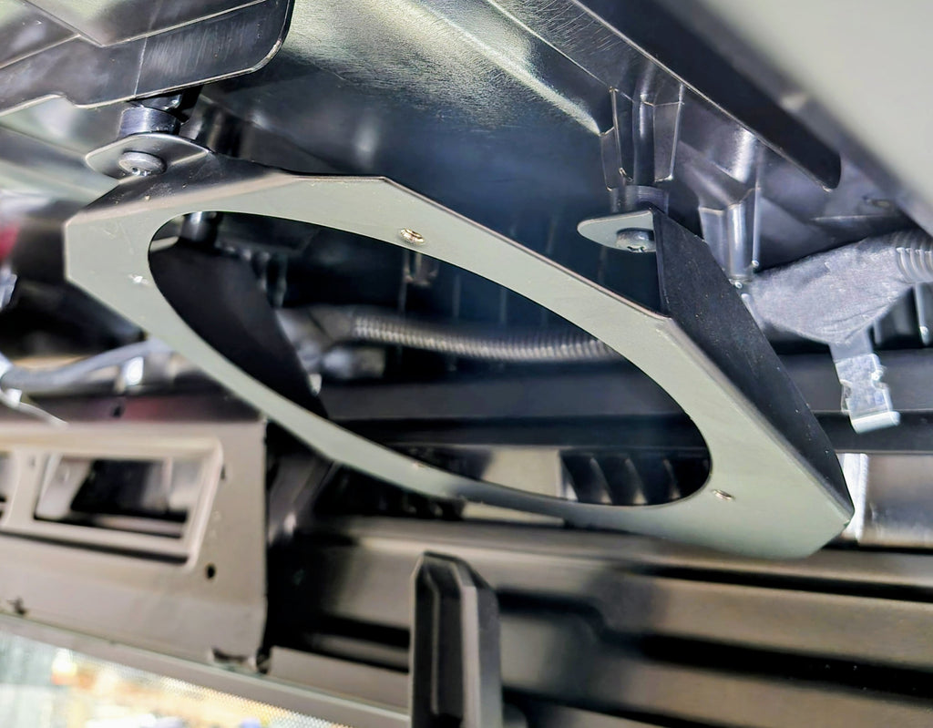 2018 - 2024 Polaris Ranger XP 1000 / 1000 Roof Mounted Rear Speaker Kit - Rockford Fosgate R165X3 Speakers - Fits both Ride and Non Ride Command models