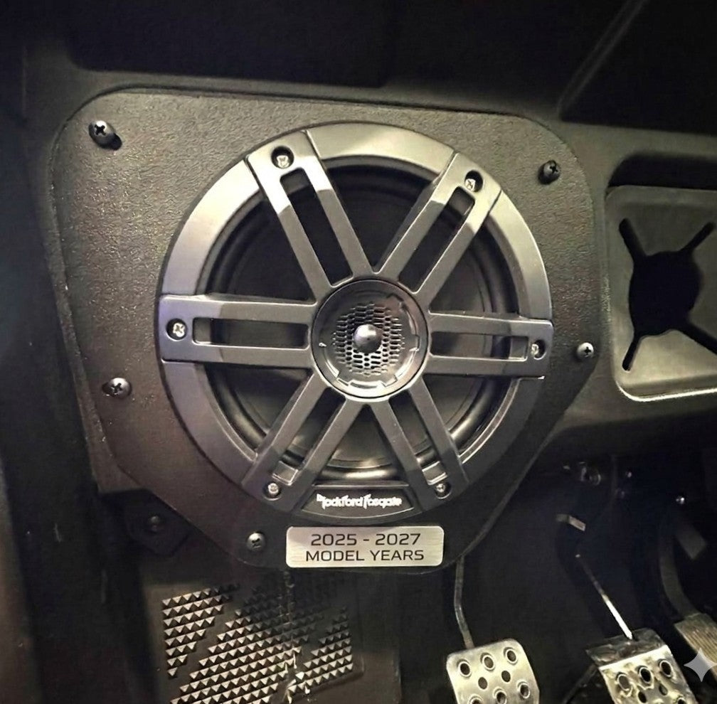 2025 - 2027 Polaris Ranger XP 1000 Ride Command Stage 2 Audio Kit - Rockford Fosgate Front Speakers / MB Quart 320 Watt Amplifier