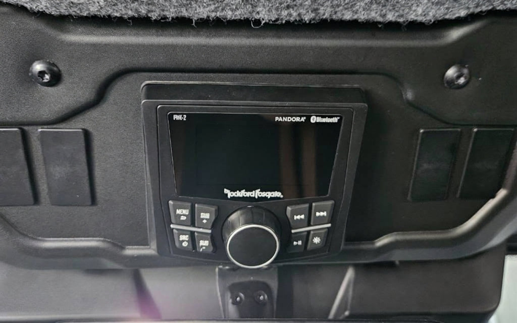 2017 - 2027 Can Am Defender HD10 Audio Kit - Rockford Fosgate PMX-1 Media Receiver - R165X3 6.5" Speakers
