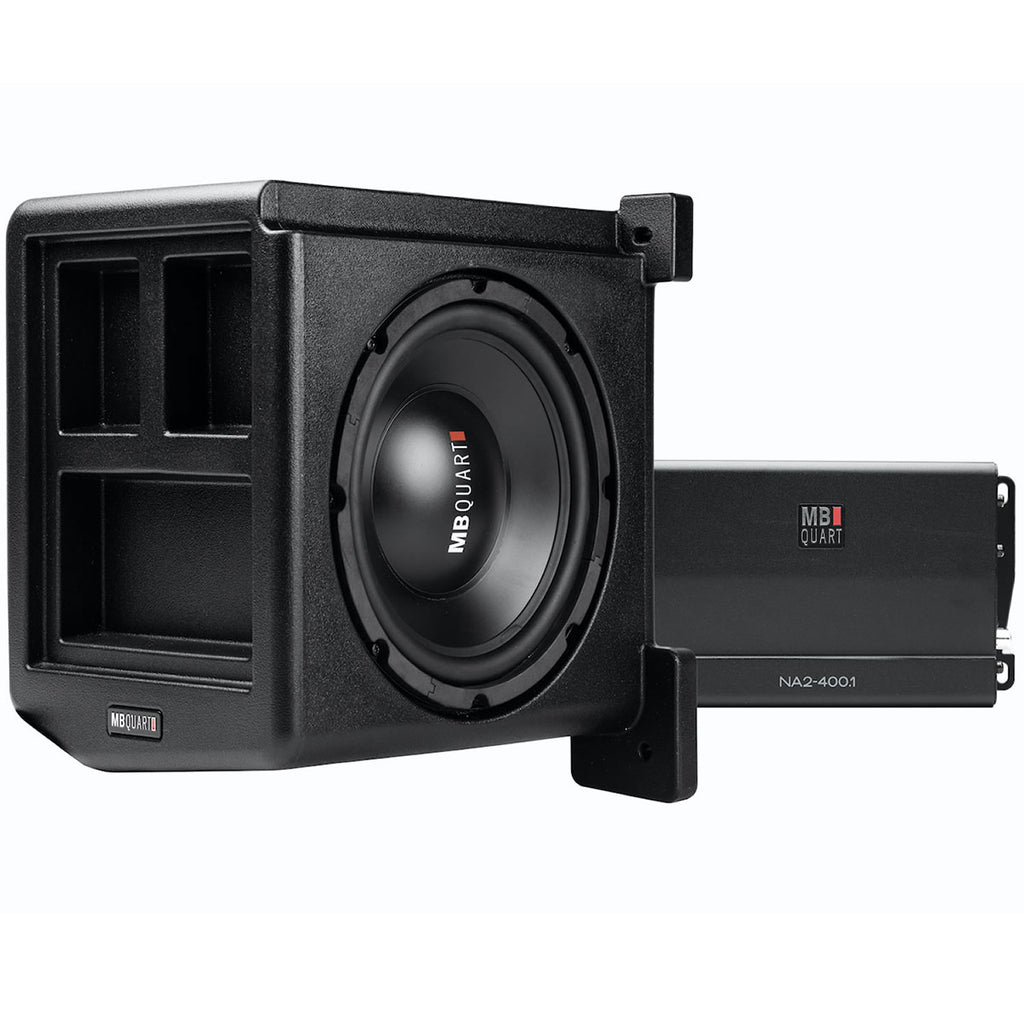2025 - 2027 Polaris Ranger Ride Command XP 1000 Subwoofer Add-On Kit -10" MB Quart Subwoofer - 400 Watt Amplifier