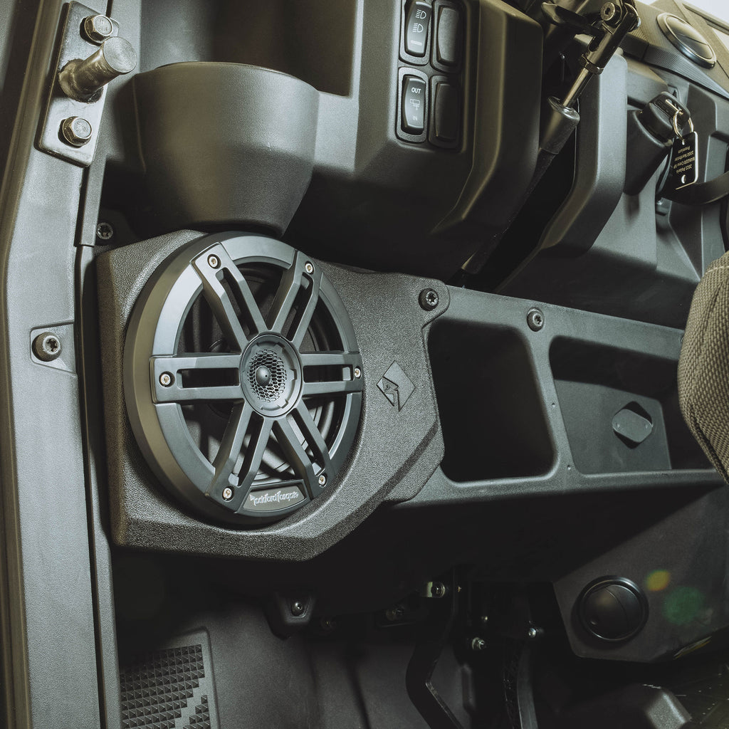 2018 - 2024 Polaris Ranger XP 1000 Rockford Fosgate STG1.5 Audio Kit - Front Speakers / 50 Watts x 4