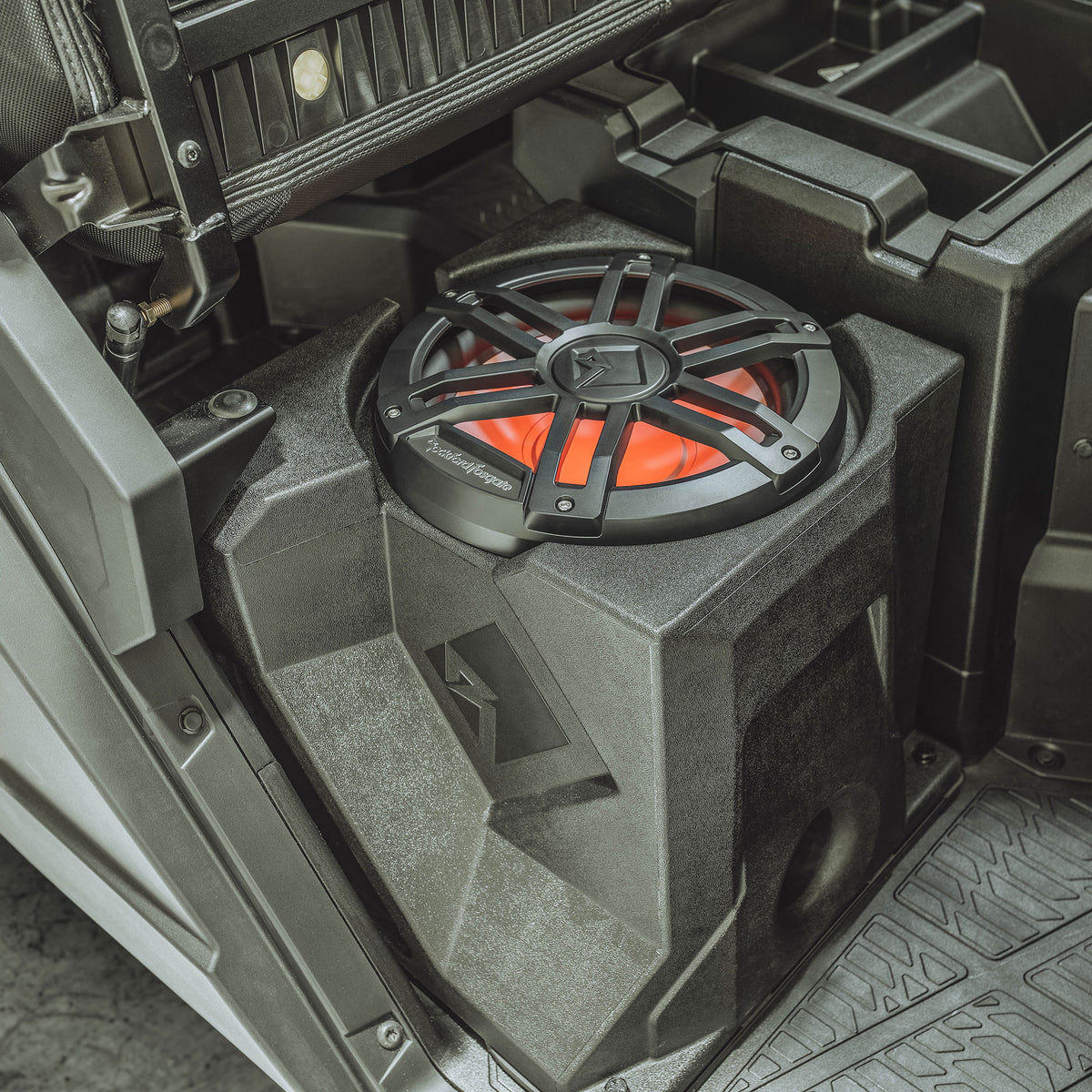 2019 - 2024 Polaris Ranger Ride Command XP 1000 Subwoofer Add-On Kit -10" Rockford Fosgate Subwoofer / MB Quart 400 Watt Amplifier