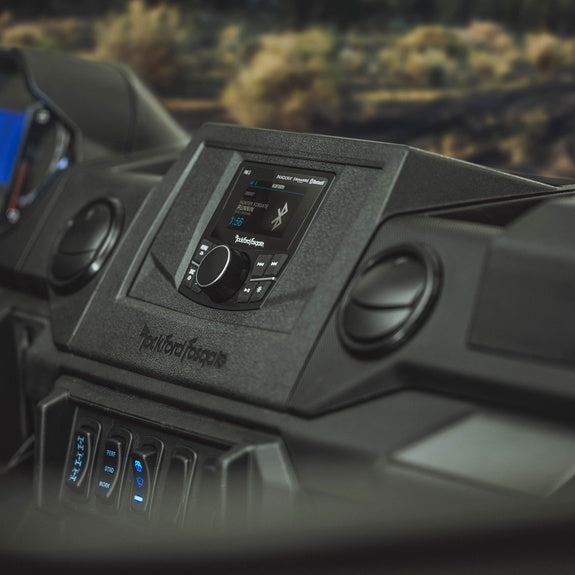 2018 - 2024 Polaris Ranger XP 1000 Rockford Fosgate RNGR18-STG6 - Front / Rear Speakers / 10" Ported Subwoofer / 1500 Watts