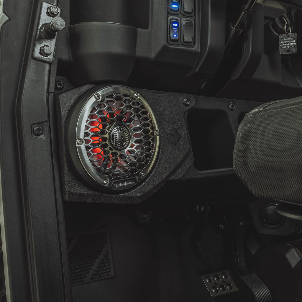 2019 - 2024 Polaris Ranger XP 1000 Ride Command Rockford Fosgate RNGR18RC-STG6 - Front / Rear Speakers / 10" Ported Subwoofer / 1500 Watts