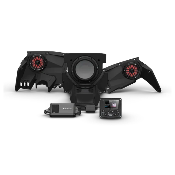 2017 - 2025 Rockford Fosgate Can Am X317-STG3 Audio Kit - 800 Watt Amp - Front Speakers - 10" Subwoofer - Optional Upgrades Available