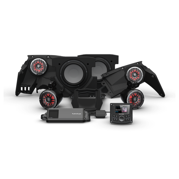 2017 - 2025 Rockford Fosgate Can Am X317-STG4 Audio Kit - 800 Watt Amp - Front Speakers - Rear Speakers - 10" Subwoofer - Optional Upgrades Available