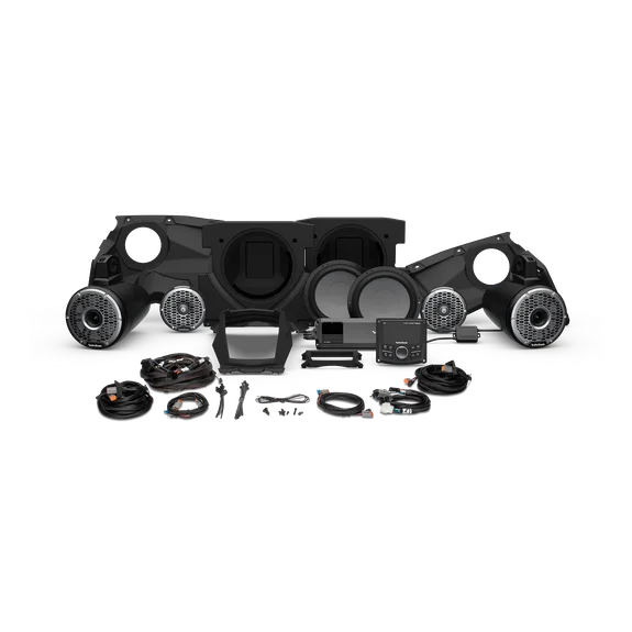 2017 - 2025 Can Am X3 Rockford Fosgate X317-STG6 Audio Kit - 1500 Watt Amp - Front Speakers - 8" Horn Rear Speakers - Two 10" Subwoofers