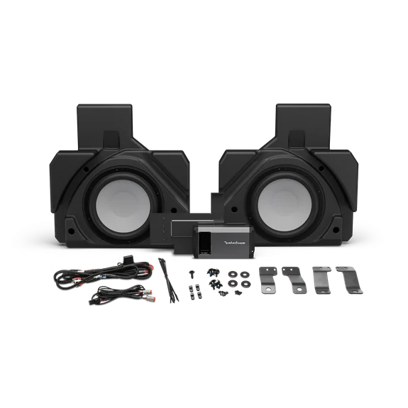 2017 - 2026 Can Am X3 Rockford Fosgate X317MAX-RSS Dual Rear Subwoofer and 1,000-Watt Amplifier Add-on Kit for Select Can-Am X3 MAX Models